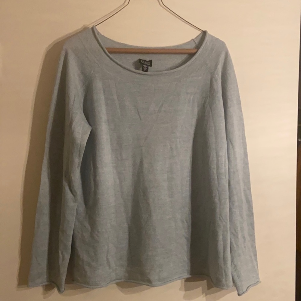 Eileen Fisher Light Blue Long Sleeve Knit Sweater